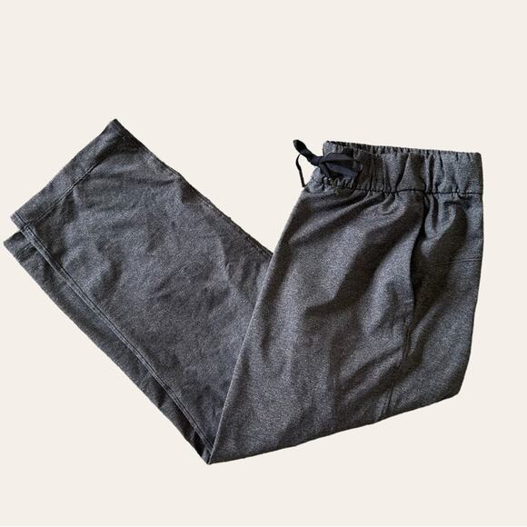 Lululemon On the Fly Crop 23" Heathered Black Pants - Picture 3 of 9